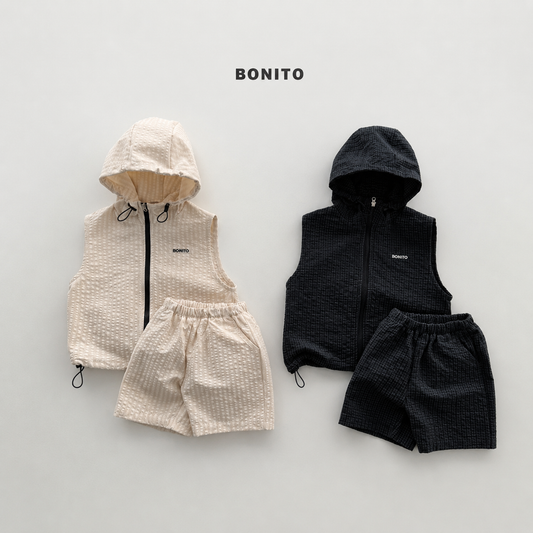 Bonito Vest Zip-up Set