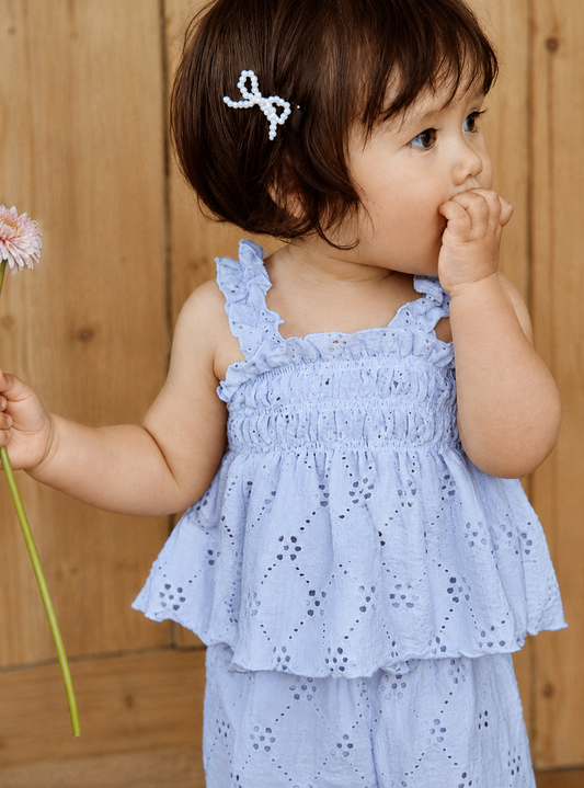Milk Balm Perforated Smocked Set