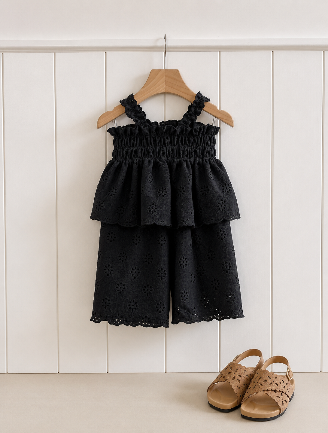 Milk Balm Perforated Smocked Set