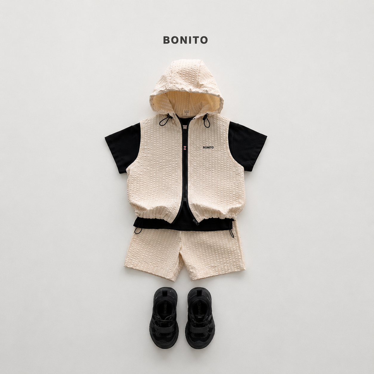 Bonito Vest Zip-up Set