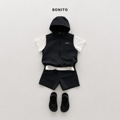 Bonito Vest Zip-up Set