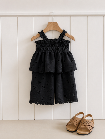 Milk Balm Perforated Smocked Set