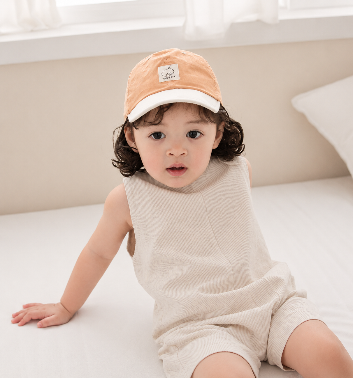 AppleCat Contrast Soft Brimmed Hat