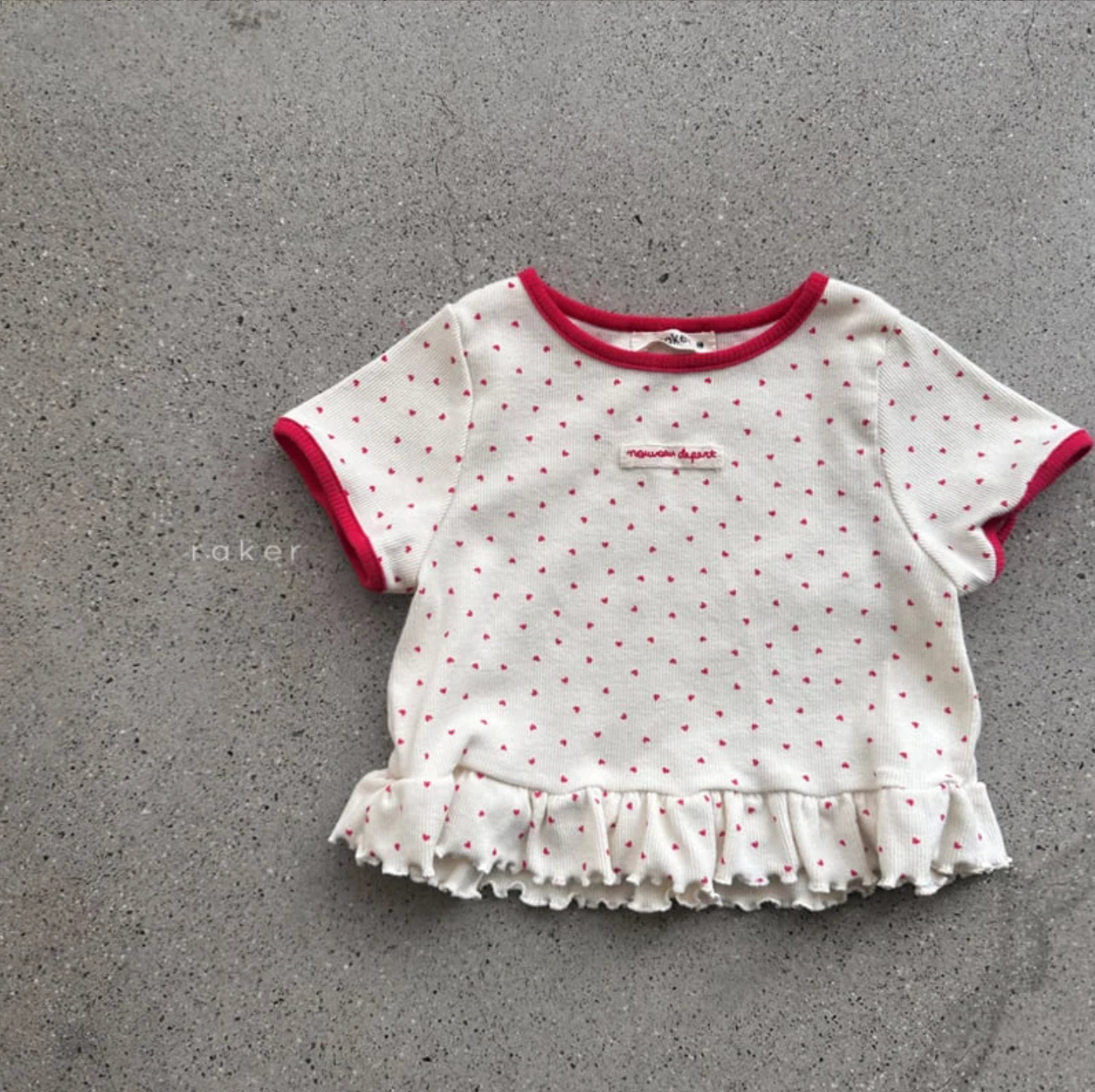 Raker Heart Frill Tee