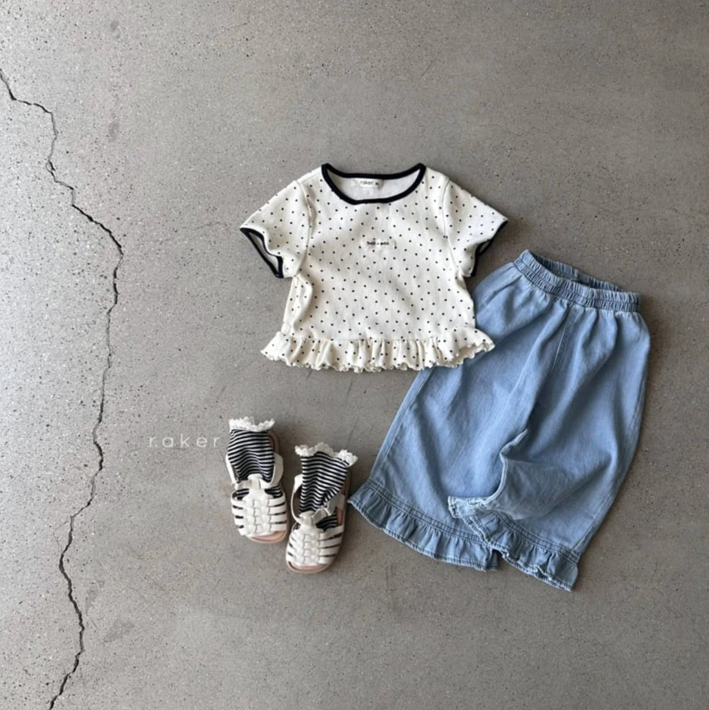 Raker Heart Frill Tee